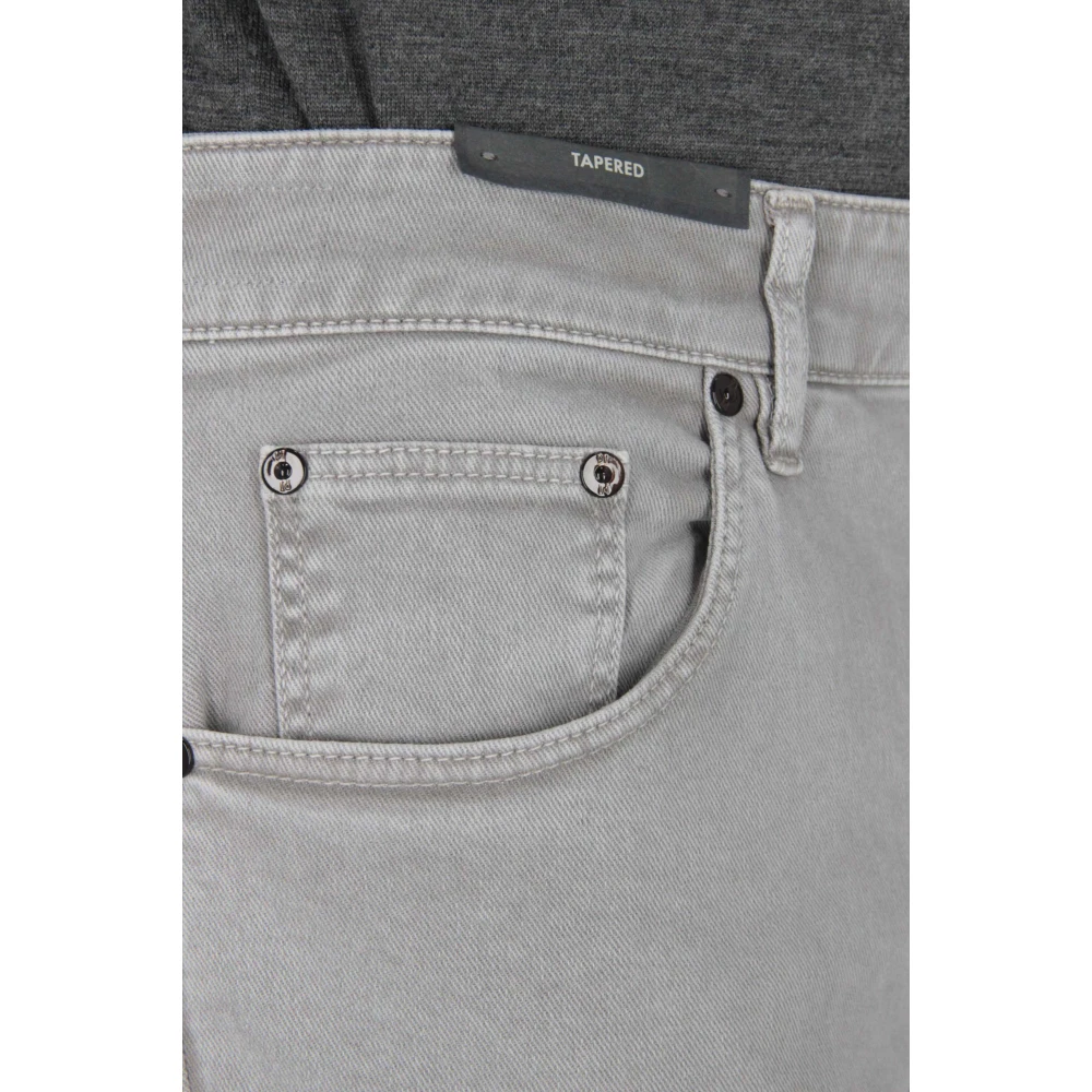 PT Torino Lichtgrijs Denim Tapered Fit Kleding Gray Heren