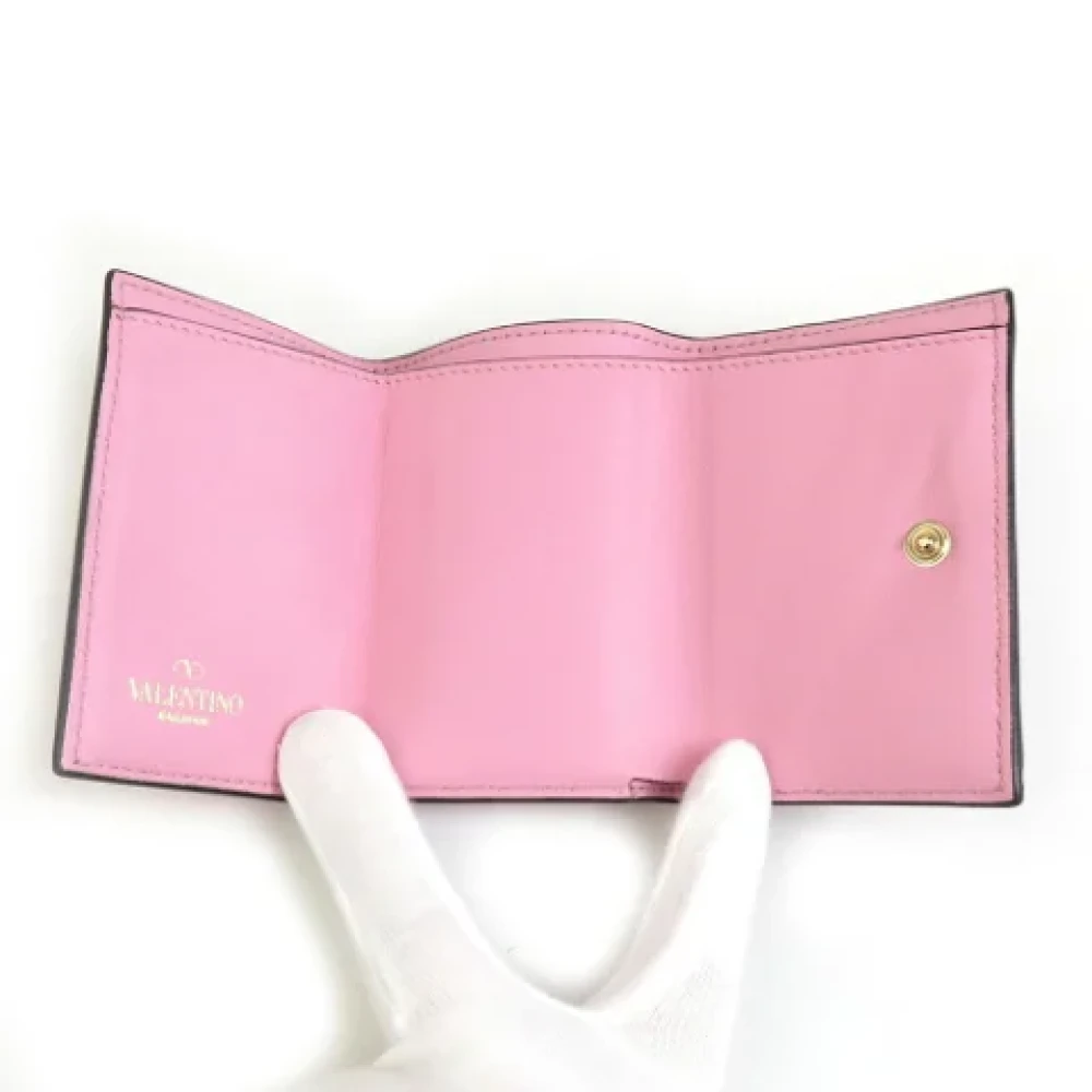 Valentino Vintage Pre-owned Leather wallets Pink Dames