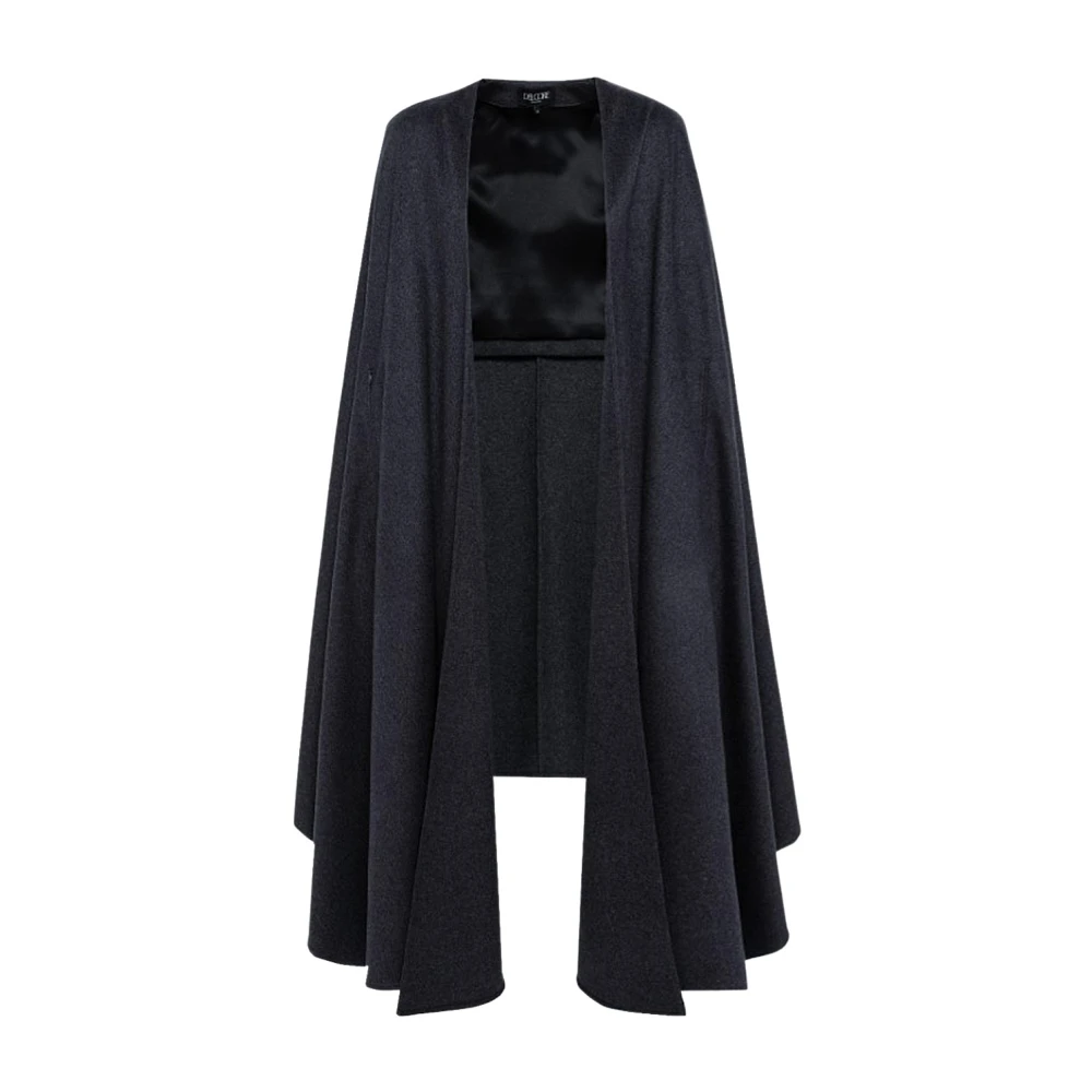 Del Core Luxe Cashmere Cape voor Vrouwen Gray Dames