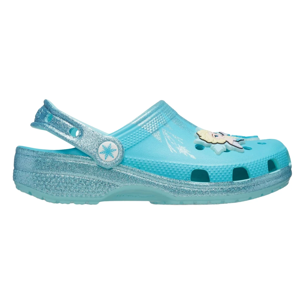 Crocs Girls Blue Kids Sandals, 20 Eu, Frozen Elsa Classic Clog