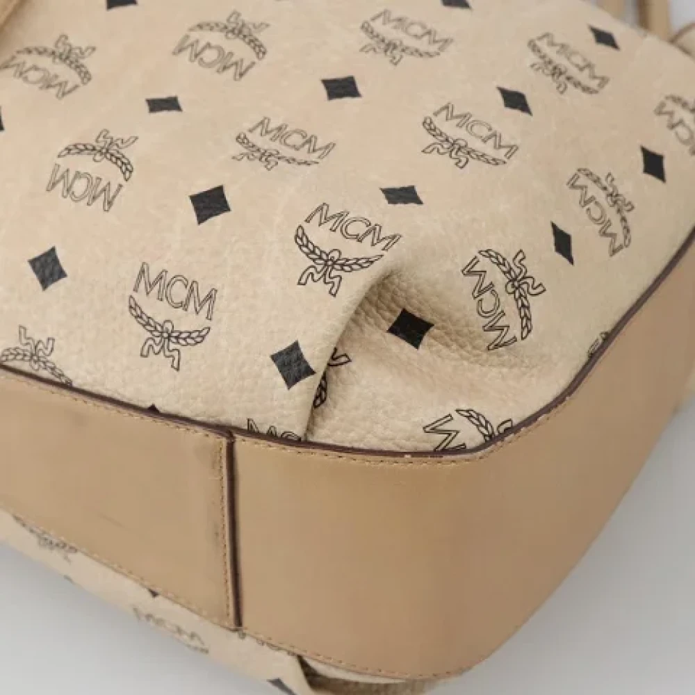 MCM Pre-owned Canvas handbags Beige Dames