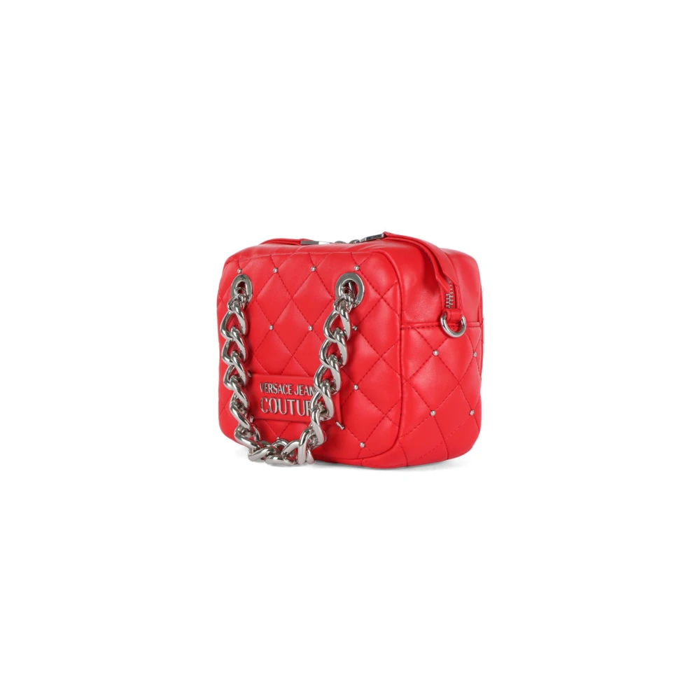Versace Jeans Couture Gewatteerde handtas met mini studs Red Dames