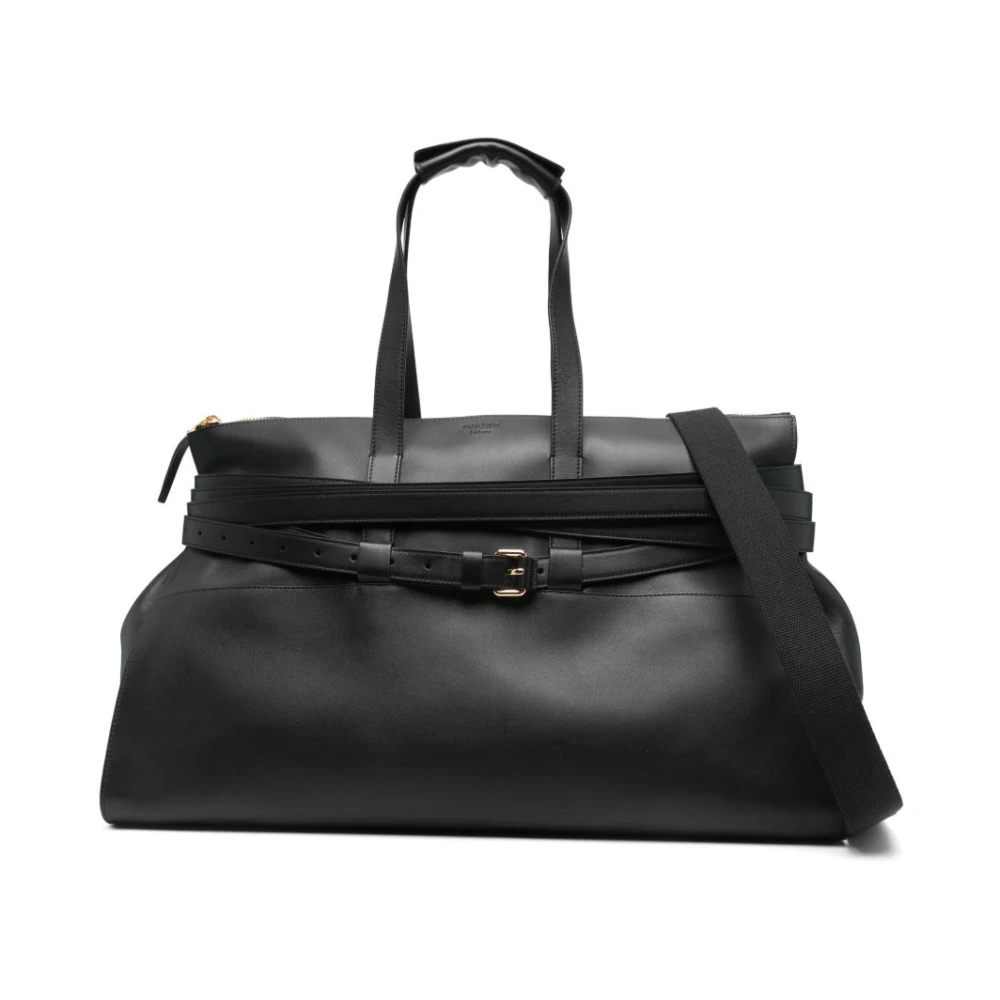 Moschino Zwarte Schoudertas met Bovenhandvat Black Heren