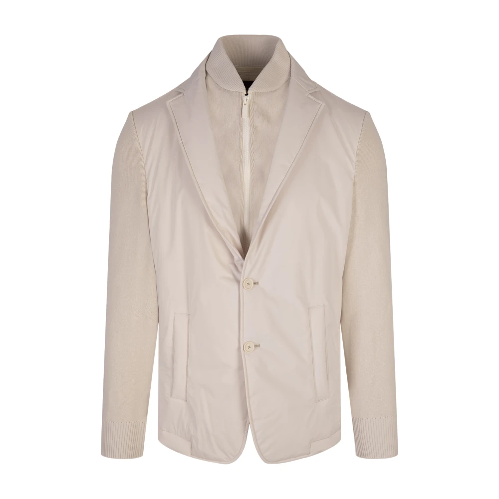Hugo Boss Gewatteerd Performance Jack in Bruin Brown Heren