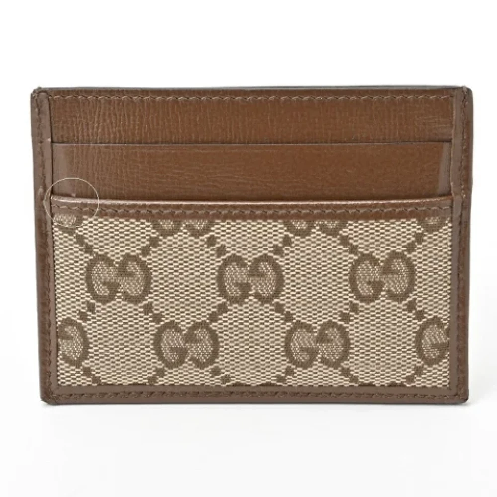 Gucci Vintage Pre-owned Canvas wallets Brown Dames