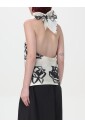 top-jaune-creme-col-halter