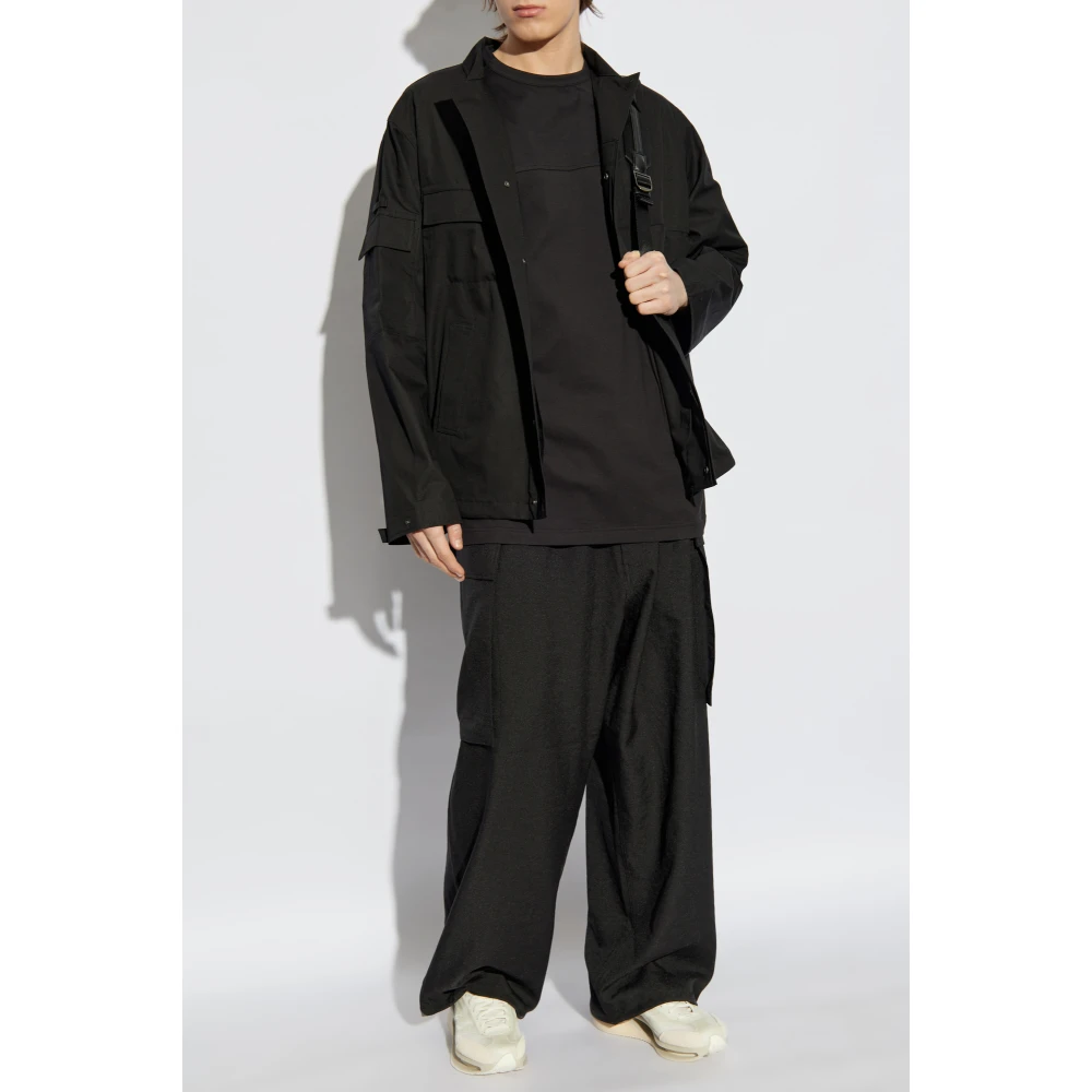 Y-3 T-shirt met logo Black Heren