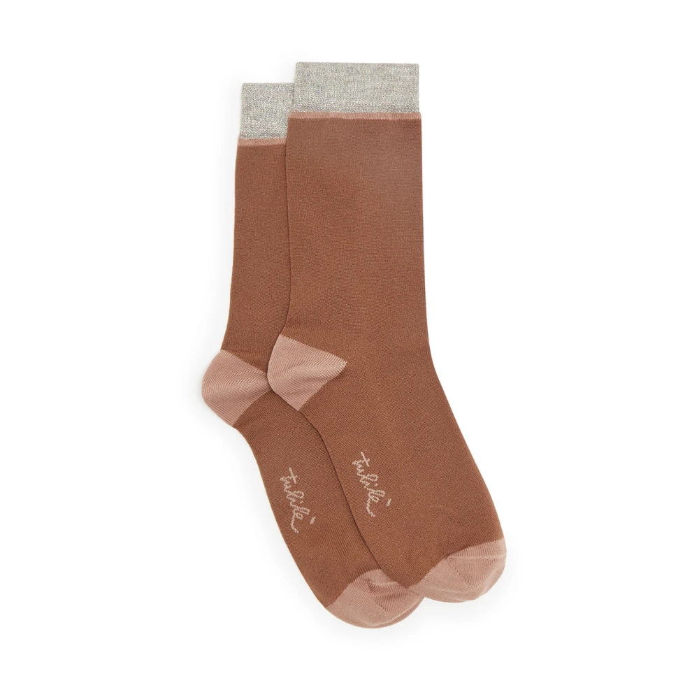 Maliparmi Kleurrijke Sokken Collectie Brown Dames