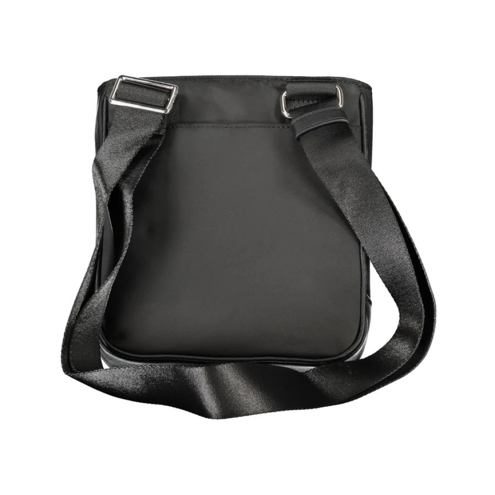 Tommy Hilfiger Zwarte Polyester Schoudertas met Verstelbare Band Black Heren