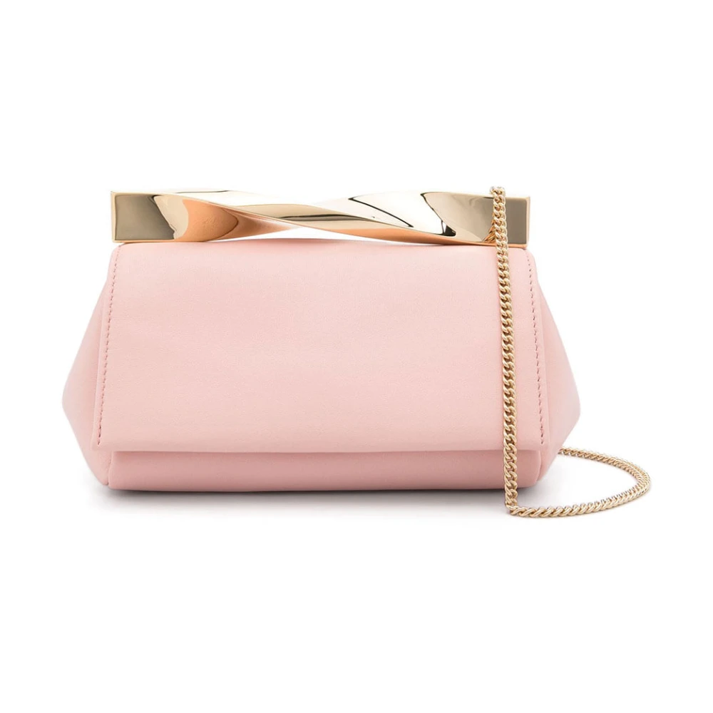 Aquazzura Mini Twist Clutch Pink Dames