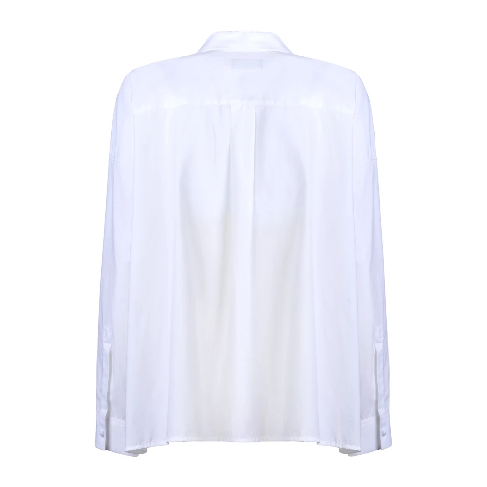 Emporio Armani Witte Katoenen Shirt 3D2C64-2N0Fz 0100 White Dames