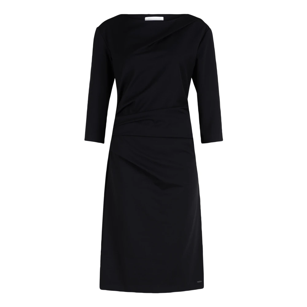 Betty & Co Elegante Jersey Jurk met 3 4 Mouwen Black Dames