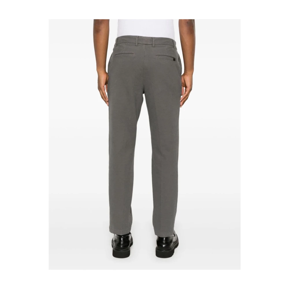 Hugo Boss Piqué Weave Broek Gray Heren