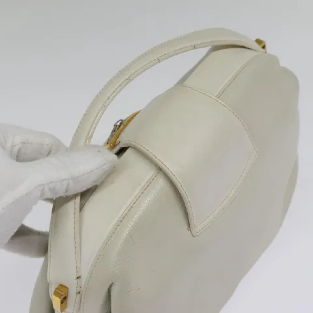 Gucci Vintage Pre-owned Leather gucci-bags Gray Dames