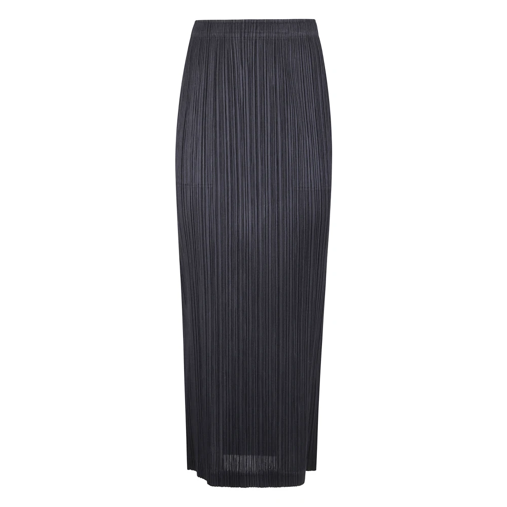 Issey Miyake Lange rok met dikkere onderkant Black Dames