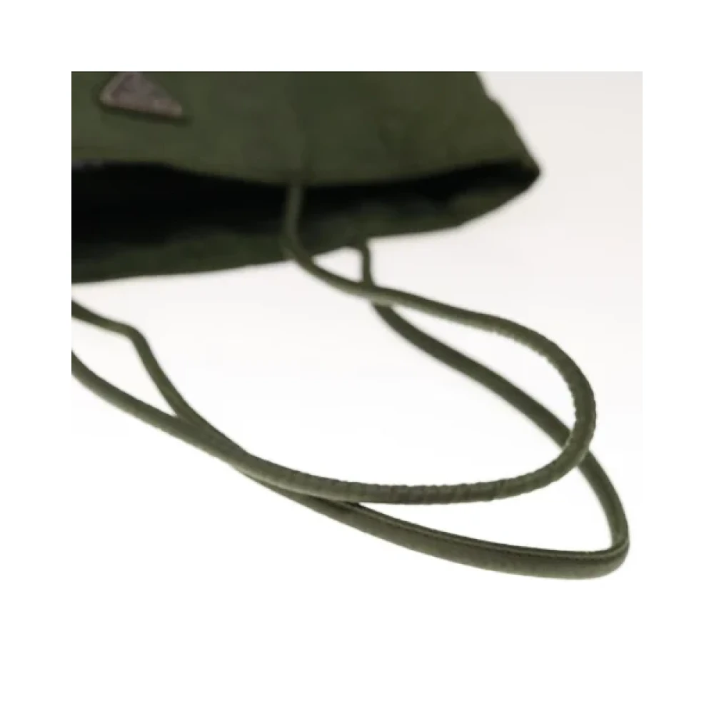 Prada Vintage Pre-owned Nylon prada-bags Green Dames