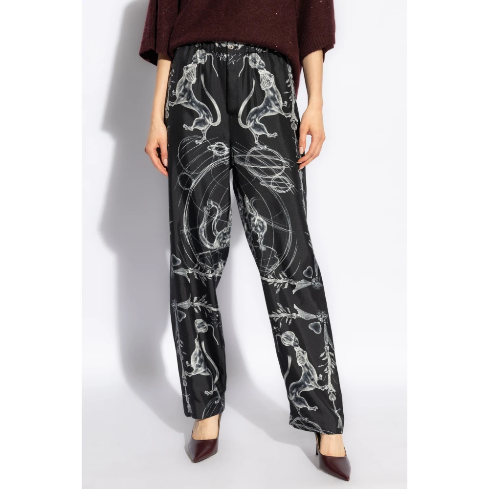 Fabiana Filippi Zijden broek van Black Dames