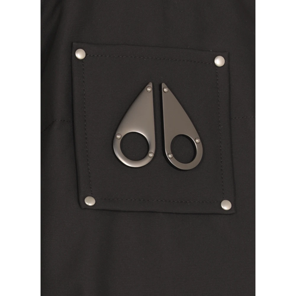 Moose Knuckles Gewatteerd donsjack met afneembare capuchon Black Heren