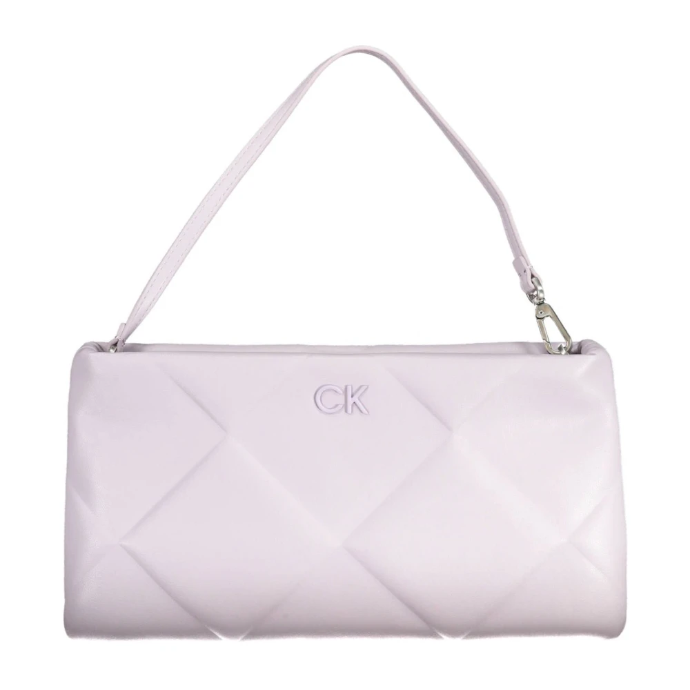 Calvin Klein Paarse Dames Handtas met Interne Zakken Purple Dames
