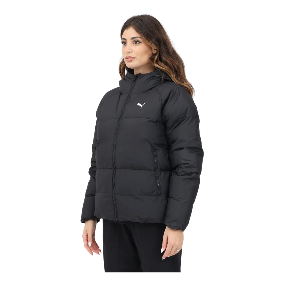 Puma Zwarte Gewatteerde Jas Vrouwen Winter Black Dames