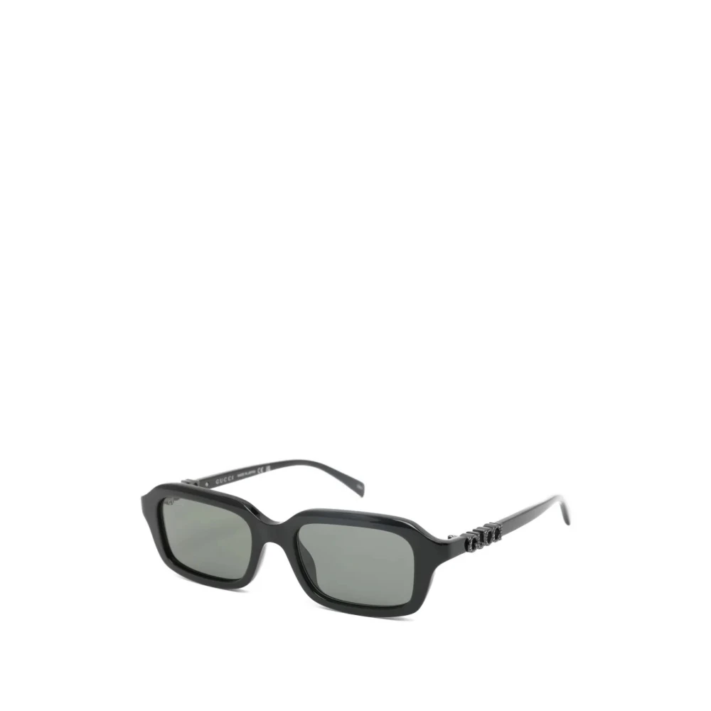 Gucci Women's Black Sunglasses, 50 Mm, Rectangular Frame Sunglasses