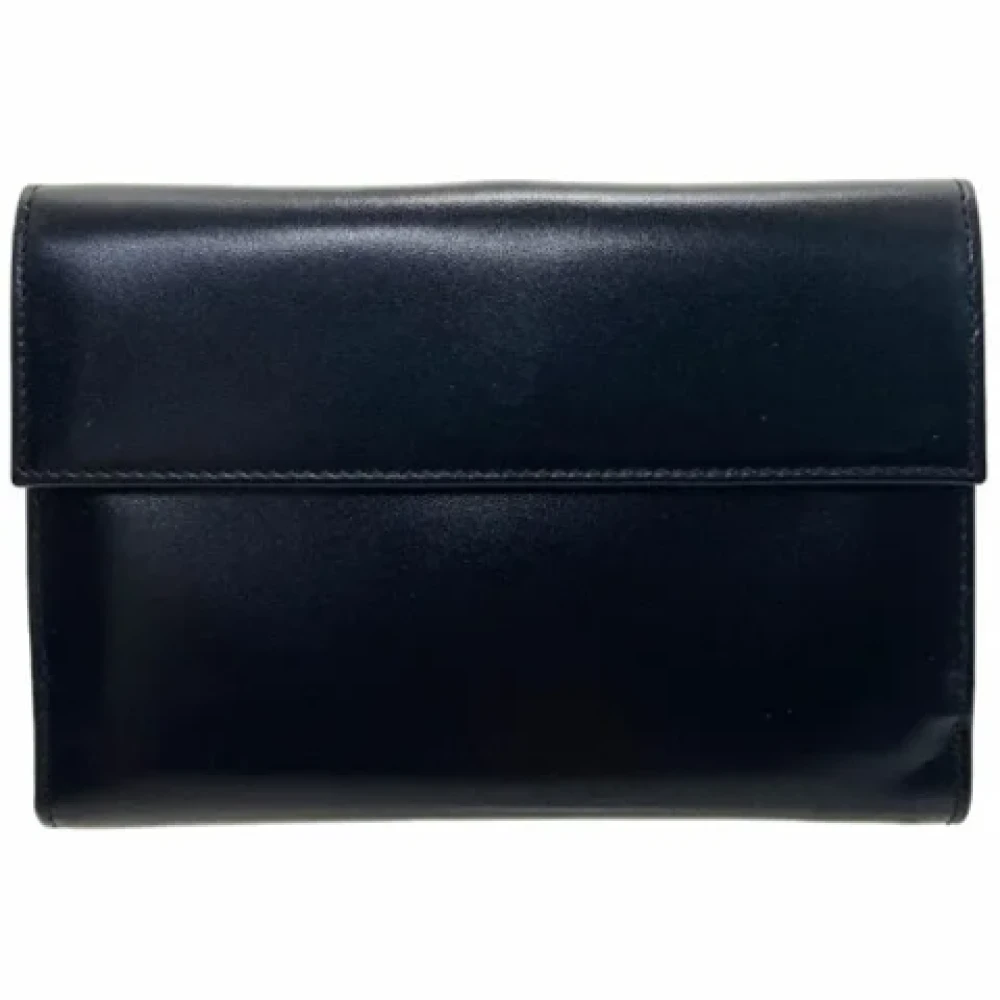 Prada Vintage Pre-owned Leather wallets Black Dames