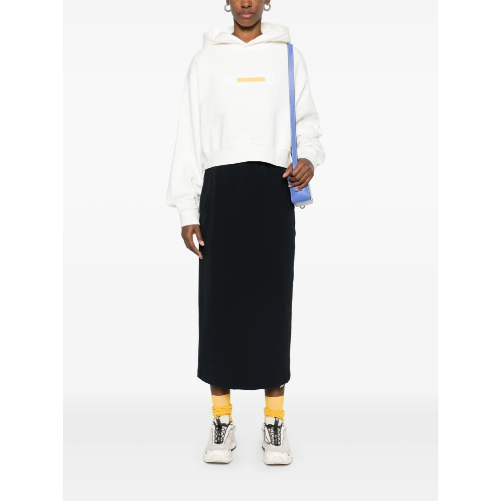 Aspesi French Terry Maxi Rok Black Dames