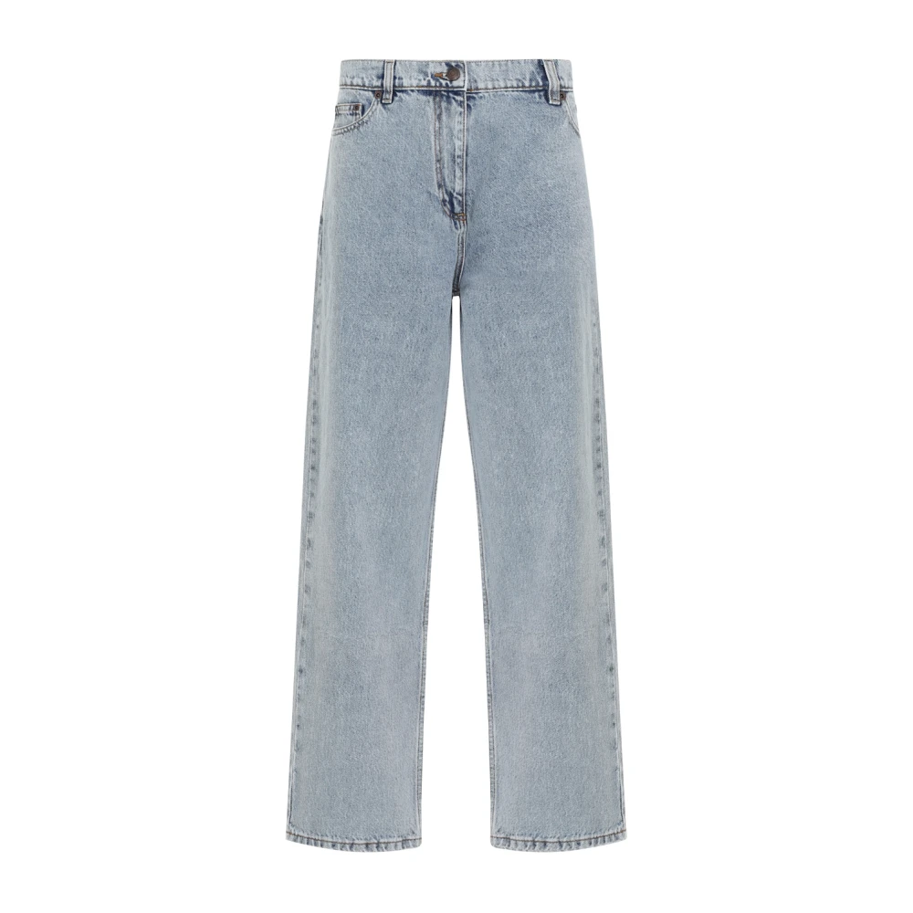 Magda Butrym Blå Denim Loose Fit Jeans Blue, Dam