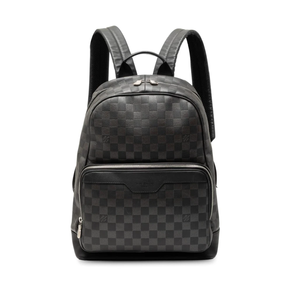 Louis Vuitton Vintage Women's Black Pre-Owned Leather Backpack