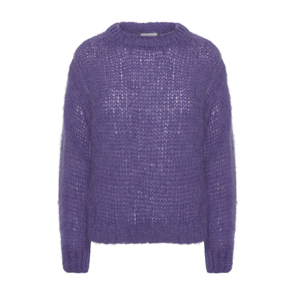 American Dreams Alpaca Pullover in Violet Purple Dames