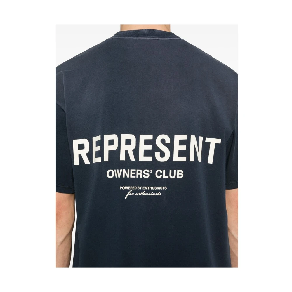 Represent T-shirt met ronde hals Blue Heren