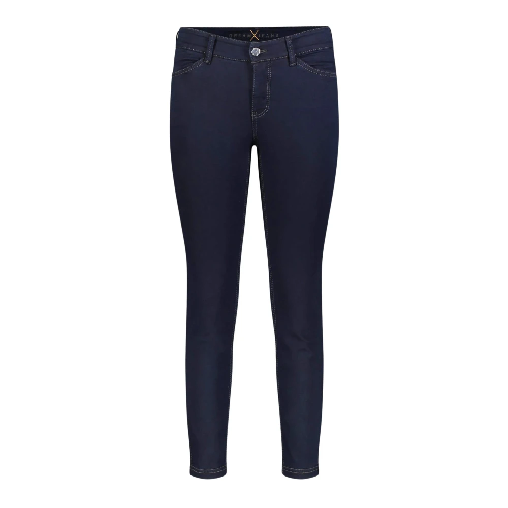 MAC Skinny Cropped Jeans 5471/90 0355L Dark Navy Blue, Dam