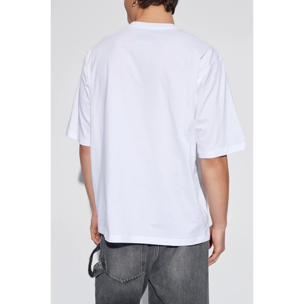 Moschino Bedrukt T-shirt White Heren
