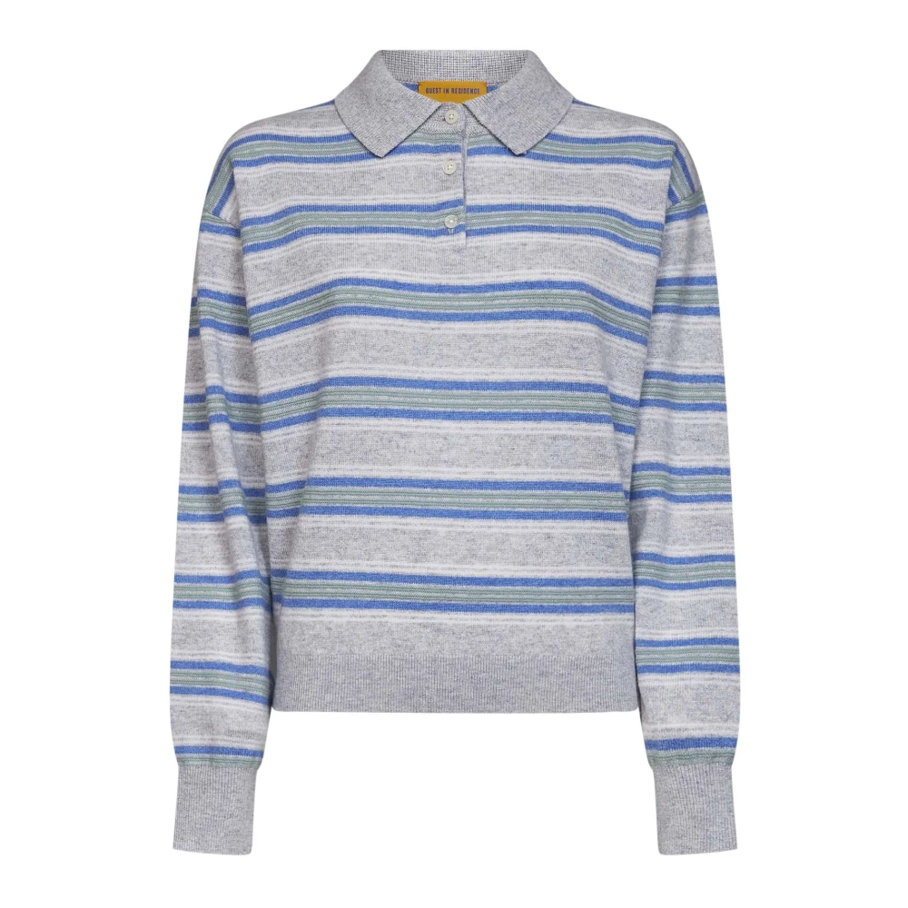 Guest In Residence Multicolor Cashmere Knitwear, Female, M, Alpine Collegiate Polo