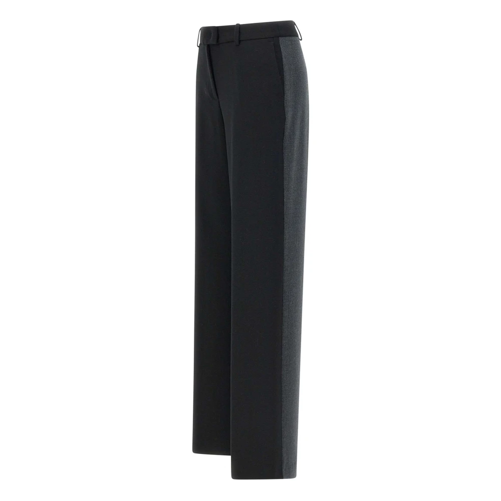 Kaos Tweekleurige broek met rechte pijp Black Dames
