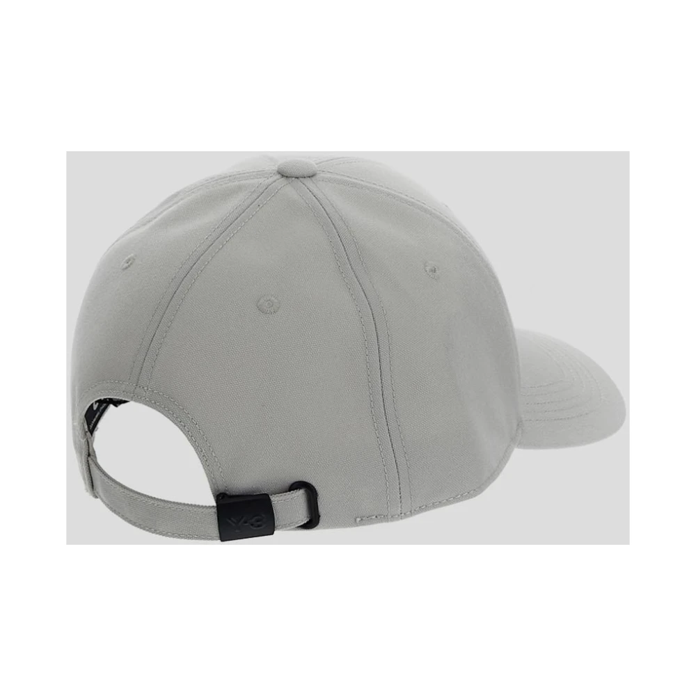 Y-3 Polyester Logo Cap Gray Unisex
