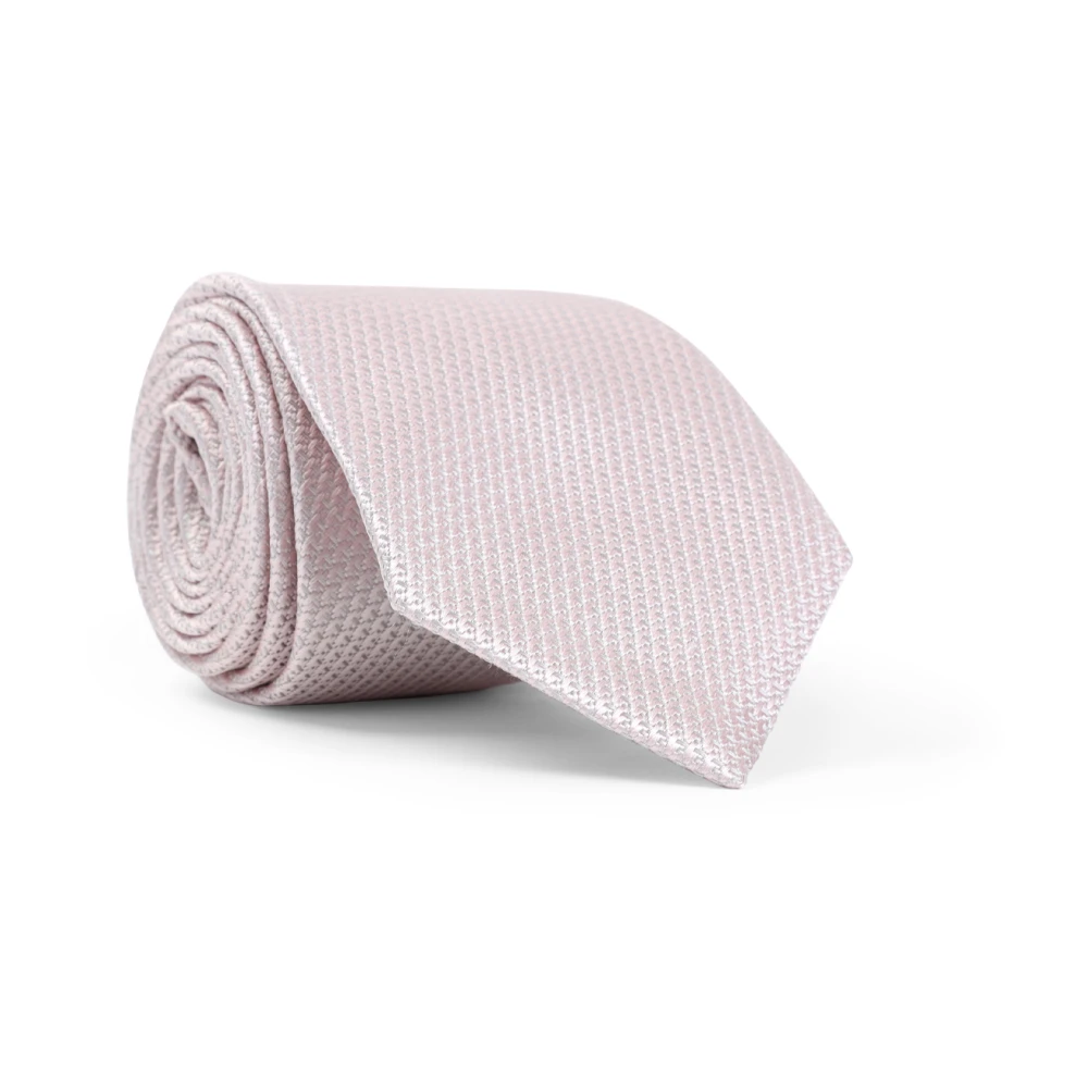Tom Ford Roze & Paarse Zijden Stropdas Pink Heren