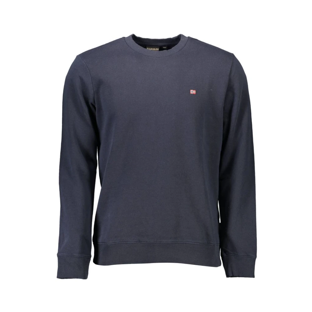 Napapijri Men's Blue Crew Neck Sweatshirt - Sweatshirts - S - Sweatshirts & Hoodies