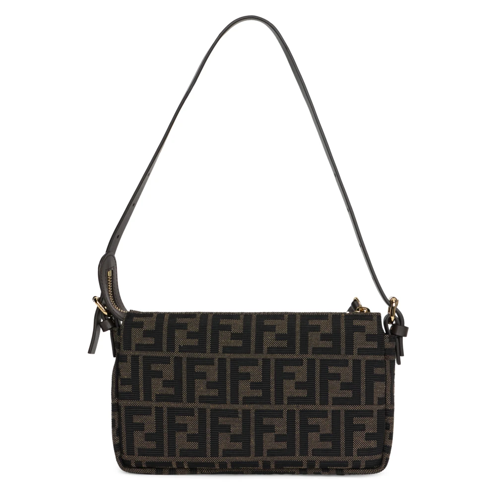 Fendi - Ff Jacquard Umhängetasche - Bags - Damen - Braun - One Size - Bild 12