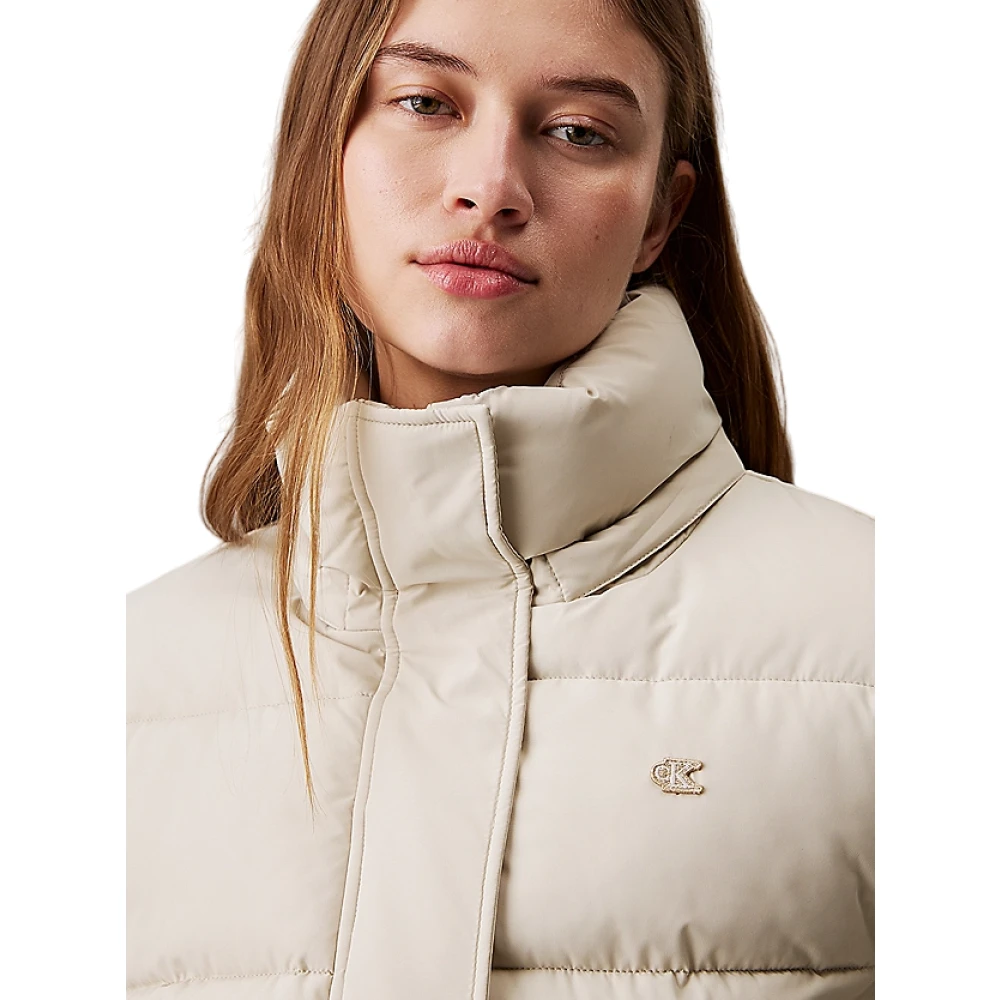 Calvin Klein Tijdloze Beige Jas Beige Dames