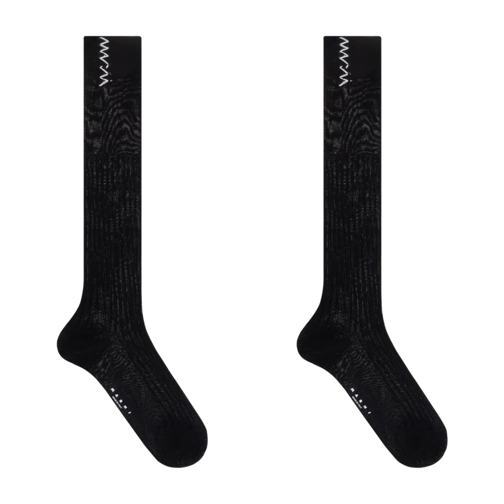 Marni Sokken met logo Black Dames
