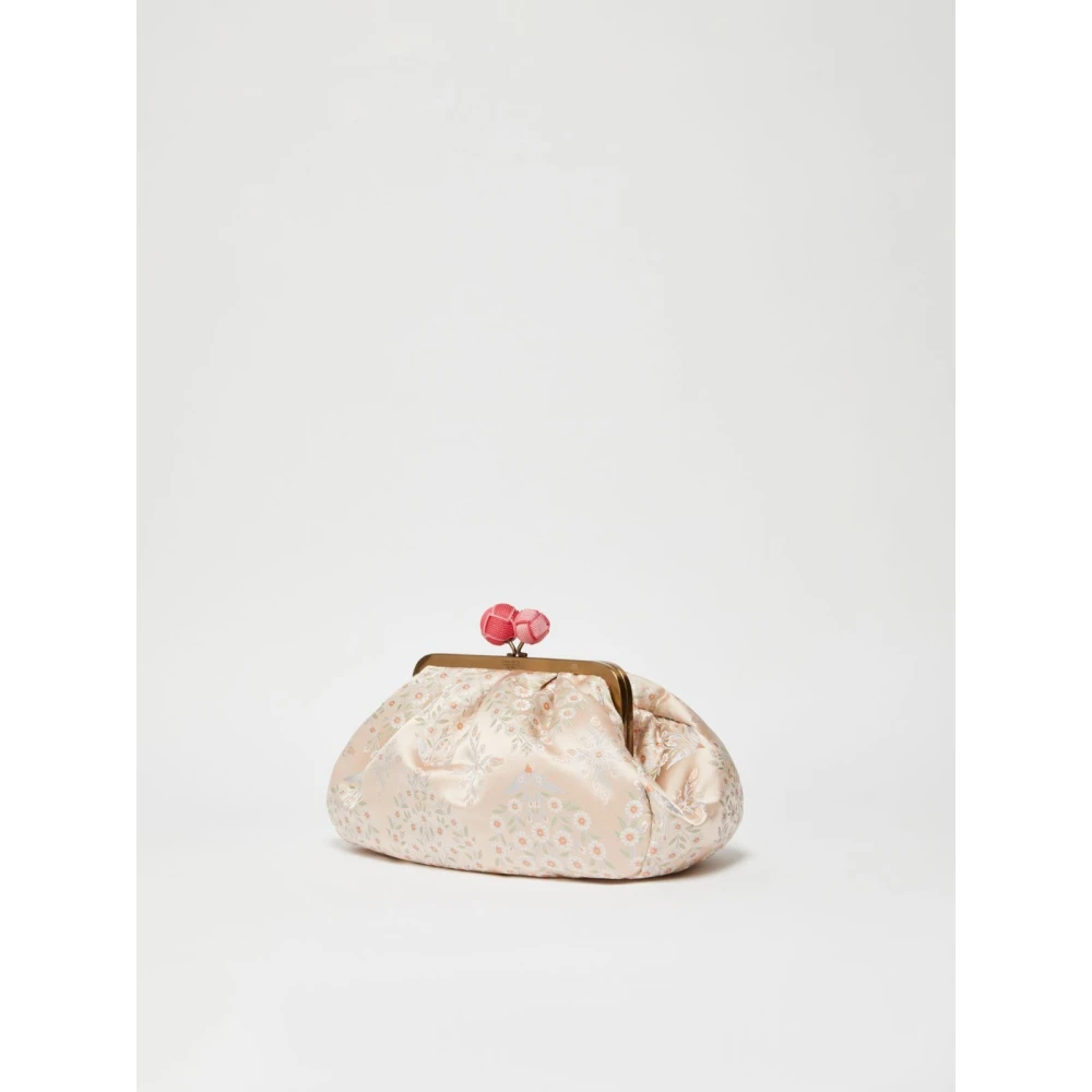 Max Mara Weekend Zijden Pasticcino Schoudertas Ornament Pink Dames