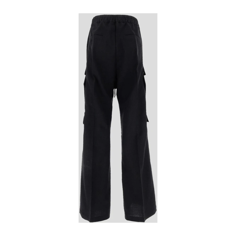 Rick Owens Wollen Cargo Broek Black Dames