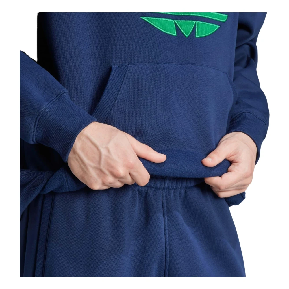 Adidas Originals 70s Fleece Hoodie Blue Heren