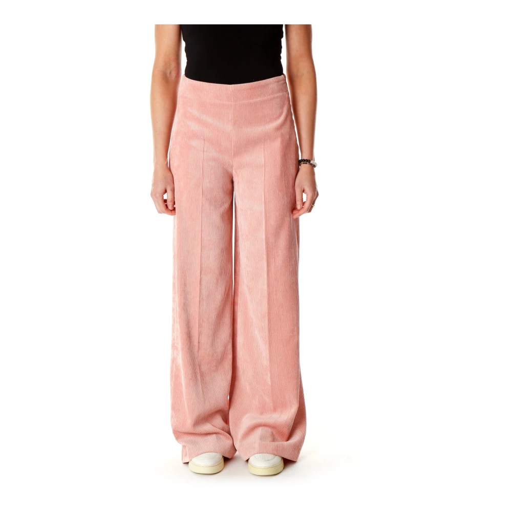 Drykorn Wijde Corduroy Broek Pink Dames