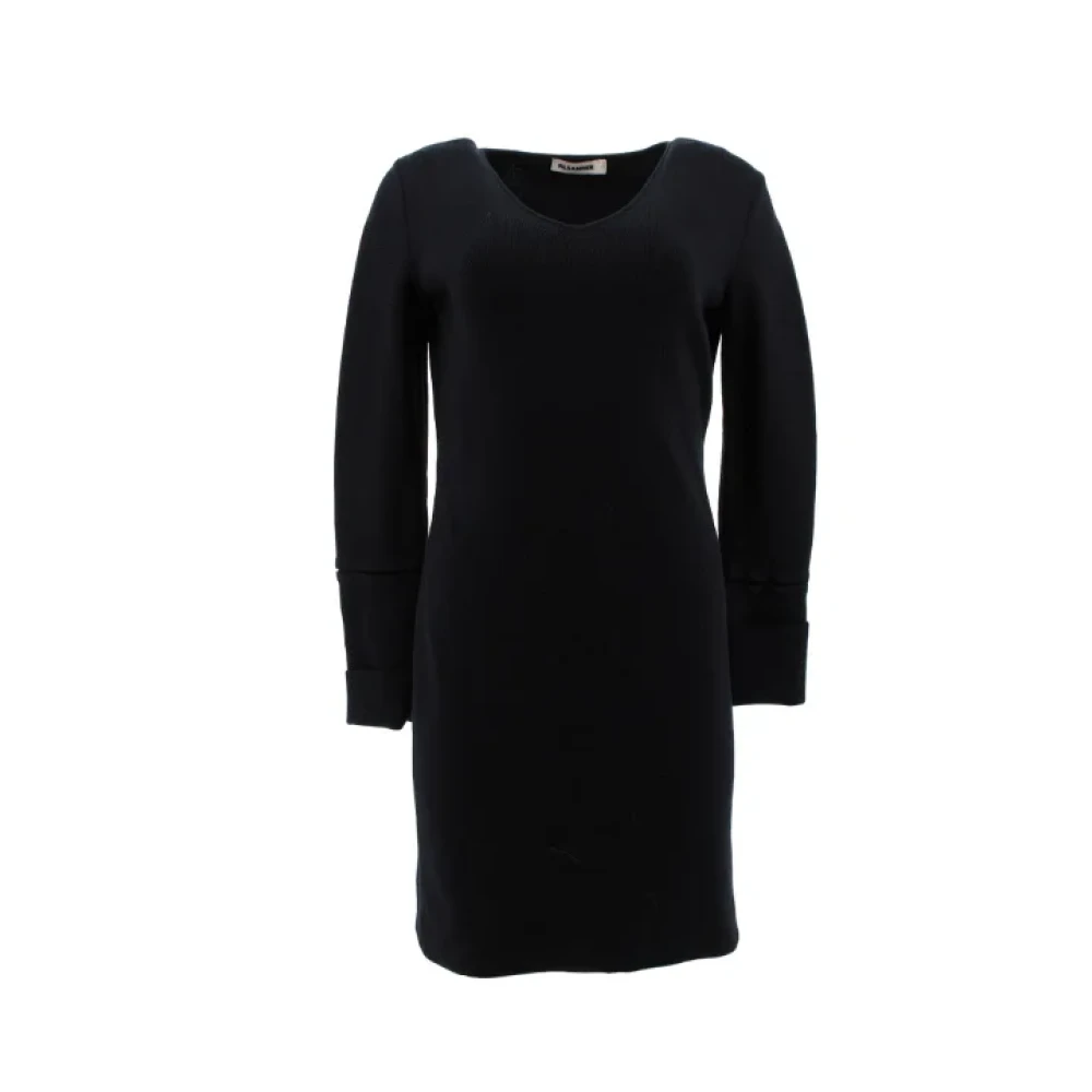 Jil Sander Pre-owned Viscose dresses Black Dames