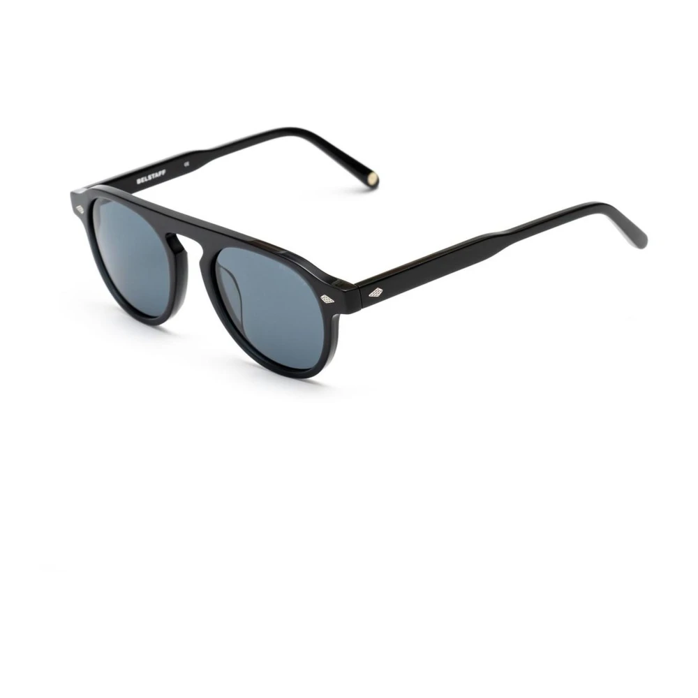 Belstaff Unisex Black Handmade Acetate Sunglasses With Uv Protection - Sunglasses - One Size- Accessories