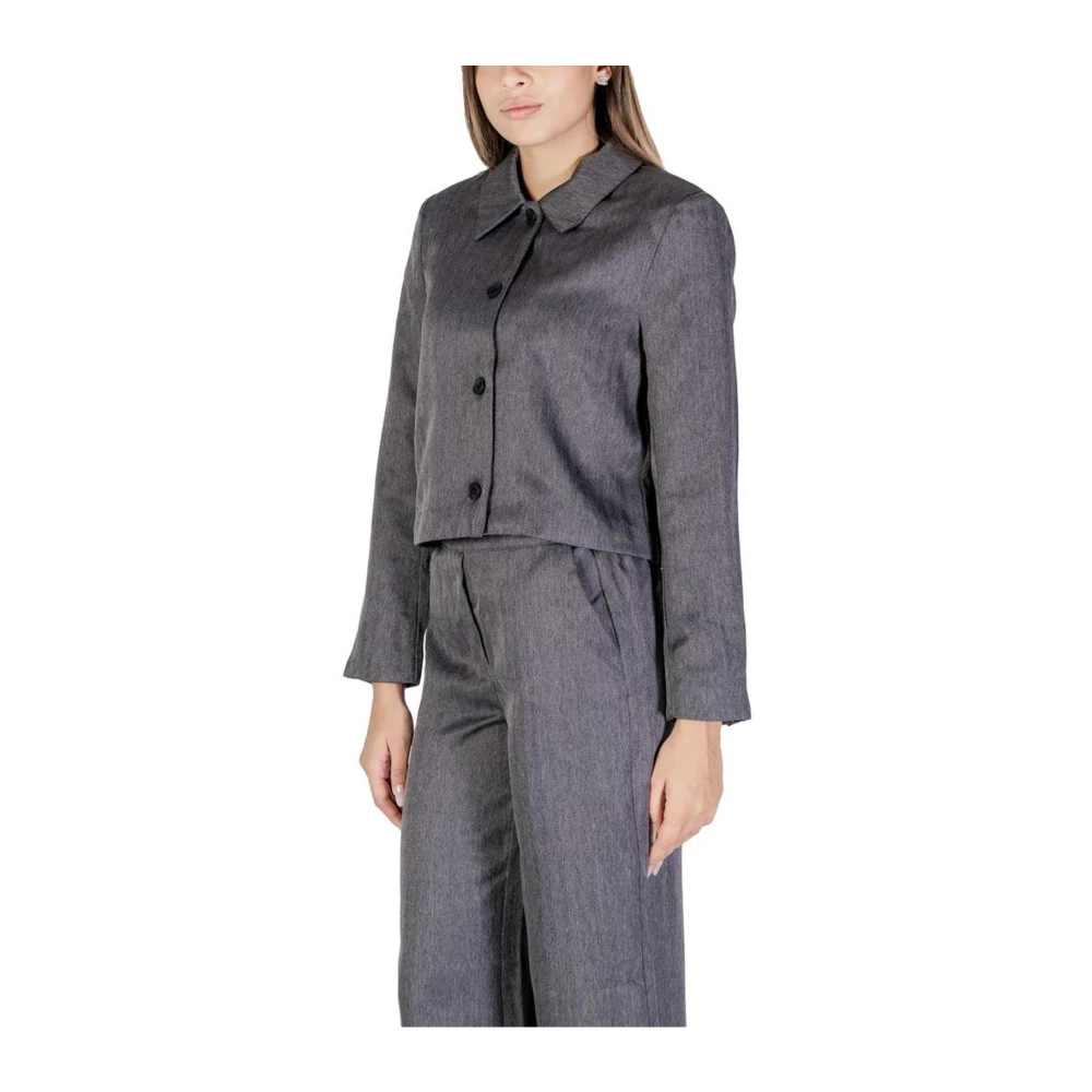 Jacqueline de Yong Polyester Blazer Collectie voor Vrouwen Gray Dames