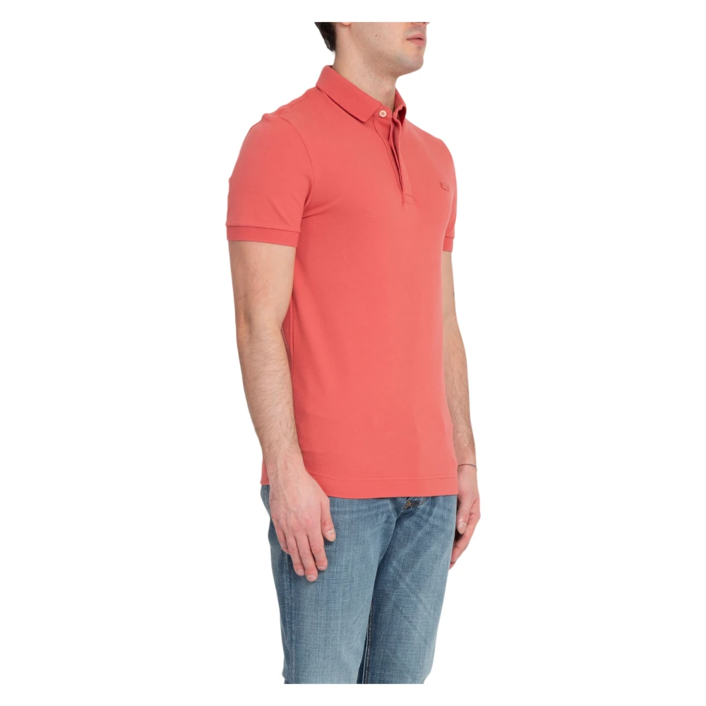 Lacoste Tonal Logo Polo Shirt in Parijs Pink Heren