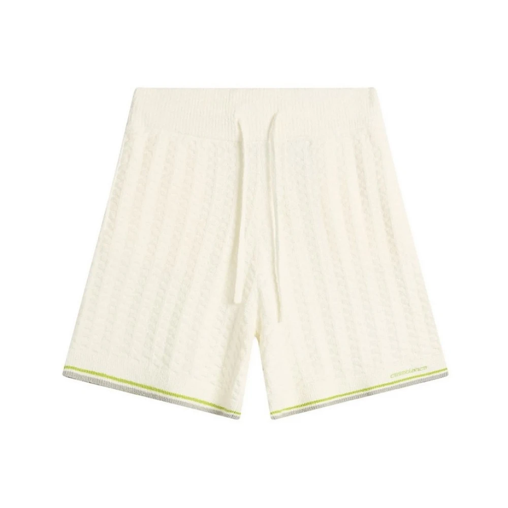 Casablanca Men's White Tennis Boucle Shorts - Casual Shorts - M - Shorts